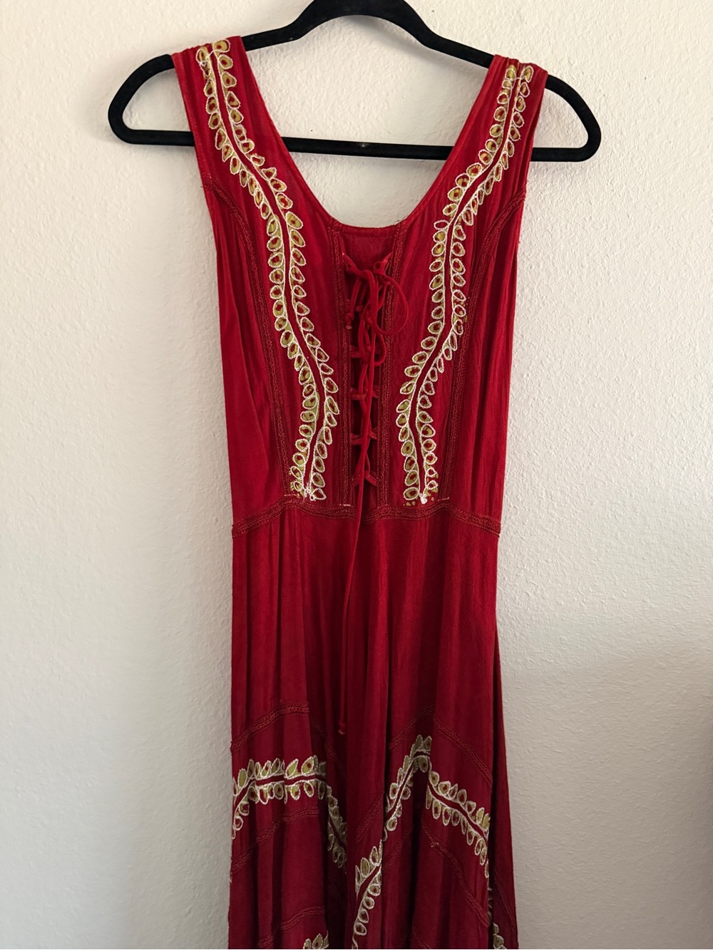 Advanced Apparels Maxi Dress Boho Fairy Renaissance Corset M/L